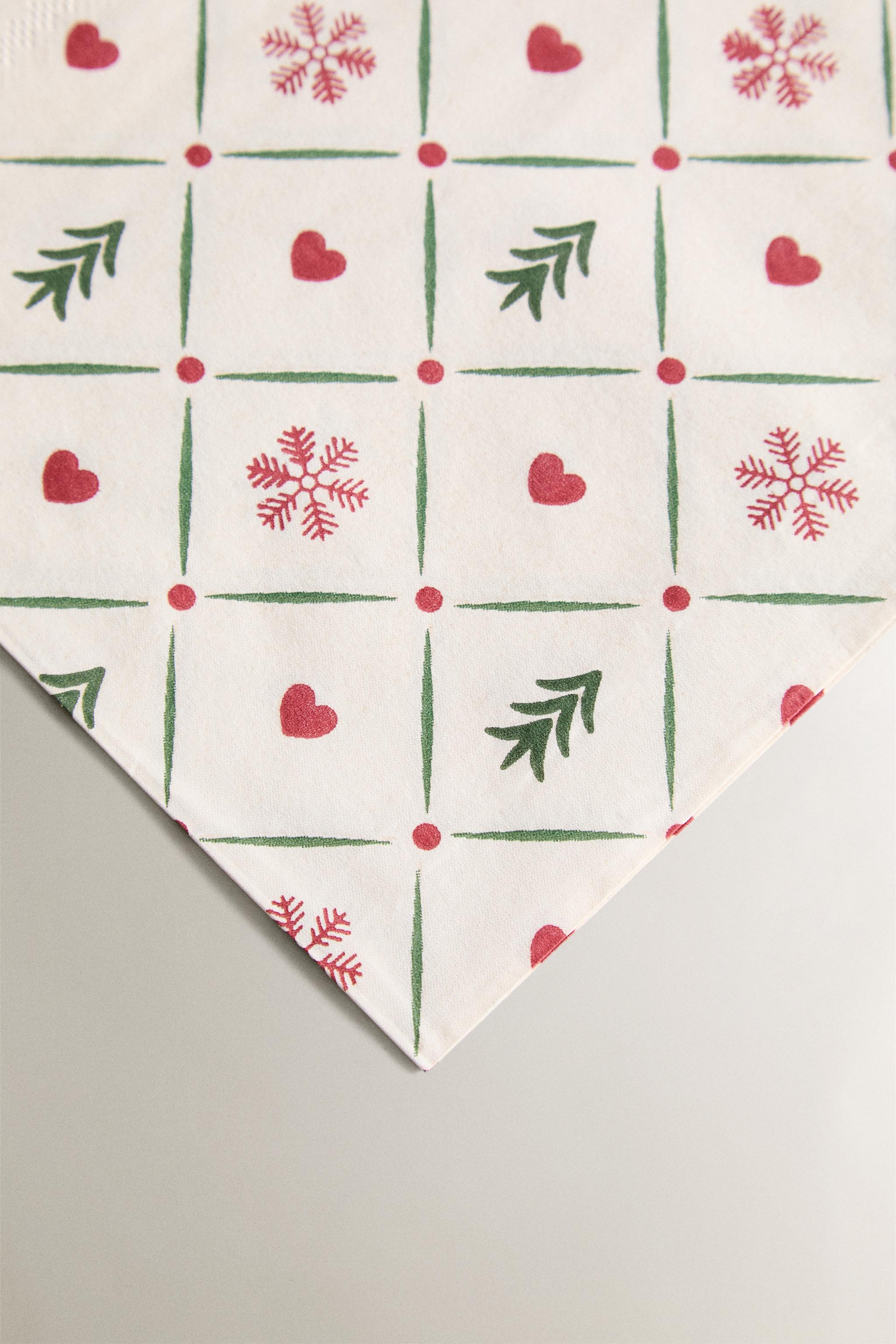 SET OF PAPER NAPKINS WITH CHRISTMAS DETAILS (SET OF 20)
